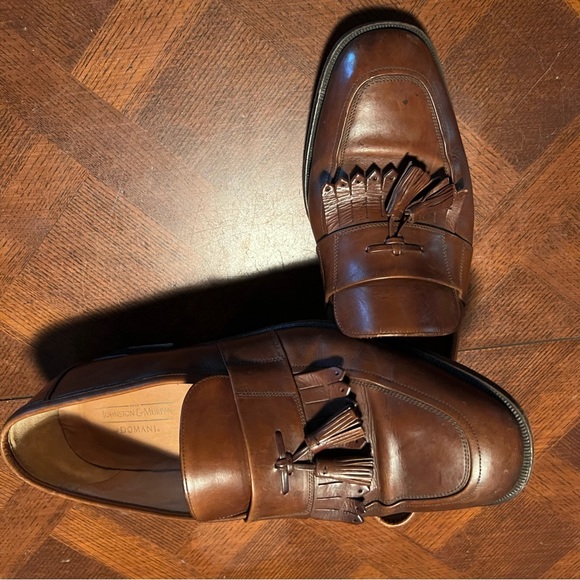 JOHNSTON & MURPHY DOMANI ITALIAN MEN’S LEATHER DRESS SHOES - Picture 3 of 14